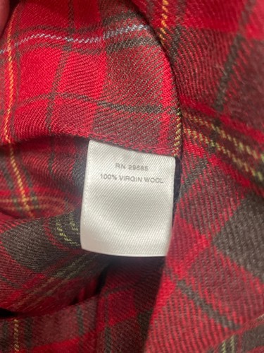 Pendleton Vtg Womens Sz 6 100% Virgin Wool Red & Green Plaid Pleated  Skirt - Picture 5 of 9