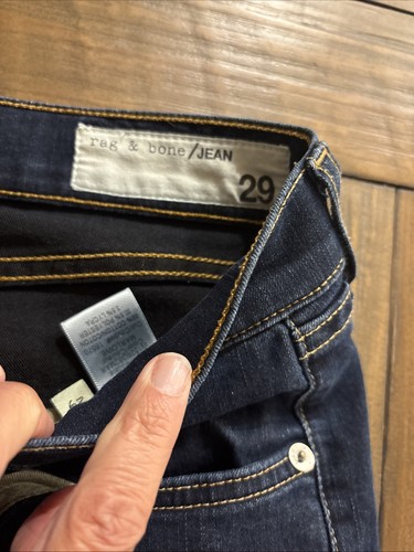 rag & bone Women’s Capri Skinny Jeans Size 29 Marlowe Blue Stretch Denim - Picture 7 of 12