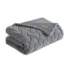 Koolaburra by UGG Crystelle Faux Fur Throw 50x70 Wild Dove Gray Polyester 31828