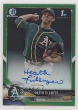 2018 Bowman Chrome Prospect Green Refractor 52/99 Heath Fillmyer Auto pc9