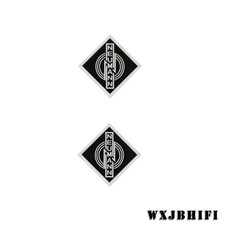 Neumann Logo Badge Square Microphone or Turntable Aluminum14mm 0.55"X14mm 0.55"