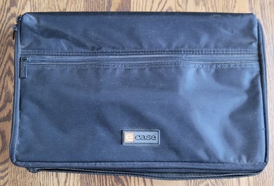 ecase Cassette Tape Storage Holds 30 or 60. Shoulder Carry Strap Zipper Pocket
