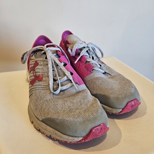 Under Armour Size US 9.5 Women's Charged Bandit 2 Overcast Running Shoes Grey - Picture 5 of 10