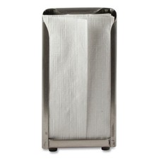 Tabletop Napkin Dispenser Tall Fold 3.75 x 4 x 7.5 Capacity: 150 Chrome H900X