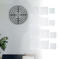 12 StüCk Mandala Malvorlagen Schablonen PräGeschablonen FüR Die Wand