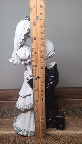 Figura Scheletro Halloween Resina 10,5" Sposa Giorno dei Morti Walgreens Nuovo con etichette - Foto 15 di 15