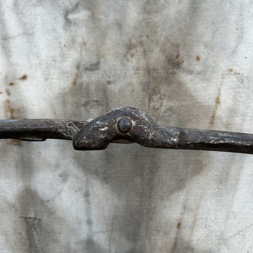 Antique World War 1 Era Medic Stretcher Canvas Gurney Litter WWI Iron Loop Feet - Picture 7 of 24