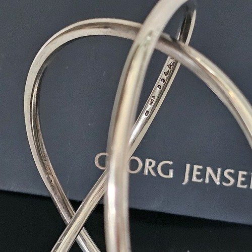 Georg Jensen Alliance Sterling Silver Bangle Cuff # 554A Allan Scharff Med 48.4g - Picture 5 of 17