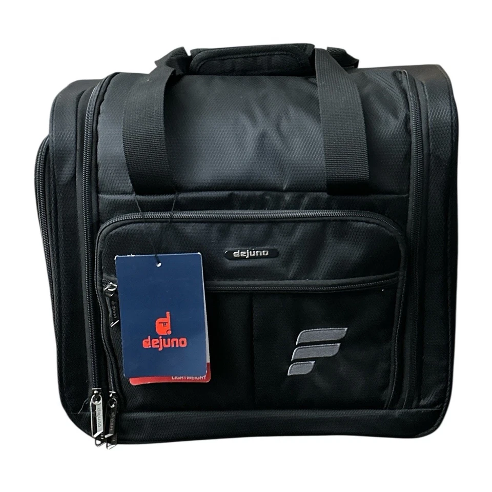 Bolsa de mano ligera con ruedas Dejuno PRT15SB negra giratoria de 2 ruedas 15" Foto 2 de 4