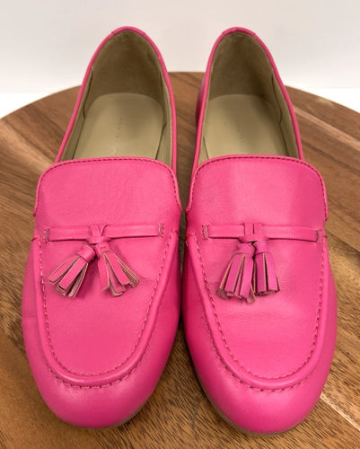 Ann Taylor Leder Quaste Rosa Barbie Halbschuhe Größe 7,5M - Bild 3 von 15