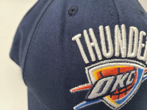 Oklahoma City Thunder Adidas Adjustable Hat Cap Men Women NBA Basketball Blue - Picture 5 of 14
