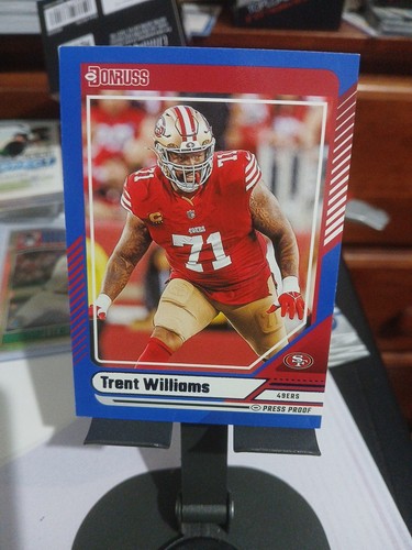2024 Panini Donruss - Trent Williams #277 Blu Prova di Stampa - Foto 2 di 3