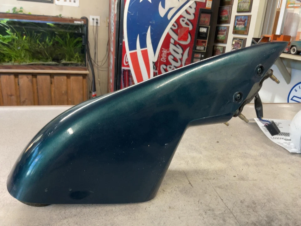 Espelho de porta PONTIAC FIREBIRD direito 93 94 95 96 97 98 99 RH PWR VERDE REVESTIMENTO TRANSPARENTE - Imagem 4 de 4