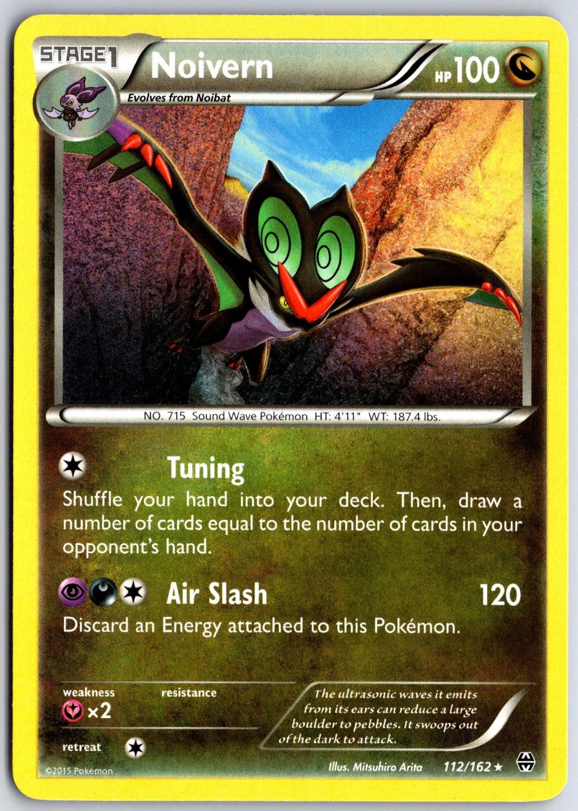 Pokemon Noivern 112/162 Rare BREAKthrough LP