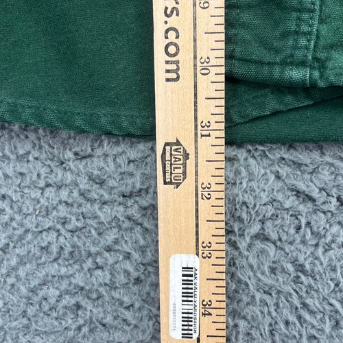 Eddie Bauer Mens XL Green Cotton Long Sleeve Button Up Shirt Casual Workwear - Picture 5 of 10