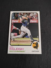 2022 Topps Heritage - Cal Raleigh Rookie Card #367 Seattle Mariners