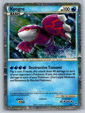 Pokémon TCG Kyogre Call of Legends SL6 Holo Shiny Holo Rare English HP