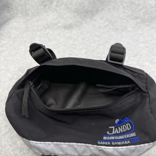 Vintage JANDD kleine schwarze Fahrradtasche reflektierend USA - Bild 8 von 8