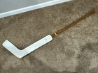 Vintage Bobby Orr Wood Roller Hockey Goalie Stick Sher-Brooke Rally Ice Canada