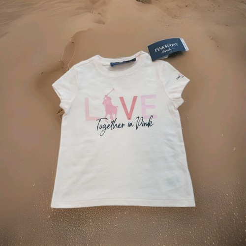 POLO GIRLS SIZE 4 PINK PONY T-SHIRT NWT! - Picture 1 of 7