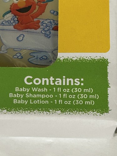 Sesamstraße Baby Badepaket Set Shampoo Lotion Pflege Reiseflaschen Säuglinge - Bild 2 von 3