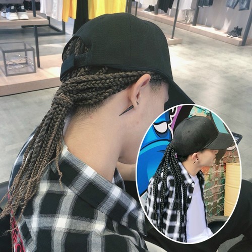 Casquette Baseball Rouge Avec Cheveux - Perruque Brodée, Ajustable, Visière 7,6 Cm, Coton Respirant - Accessoire Décalé