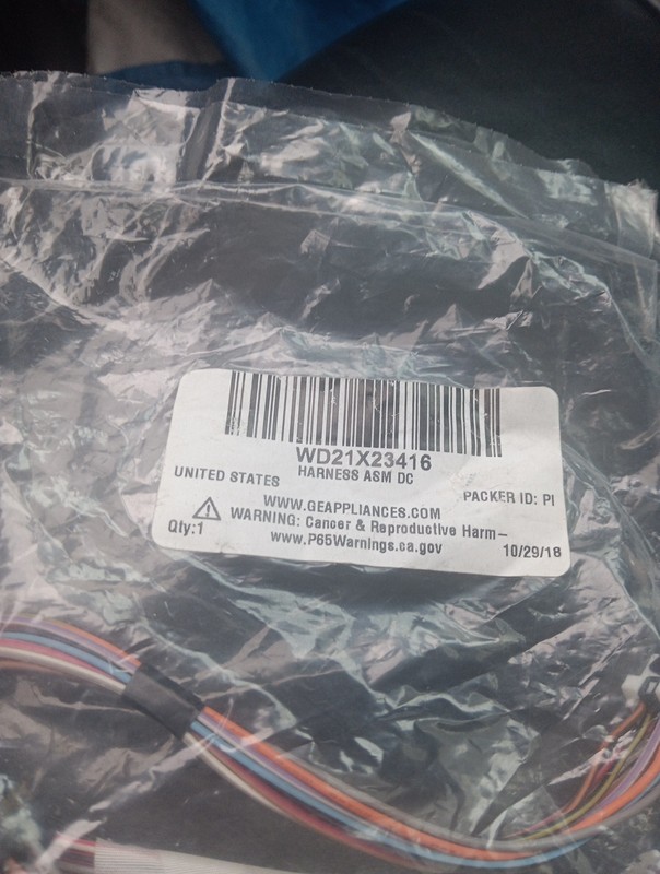 GE WD21X23461 Dishwasher User Interface Assembly