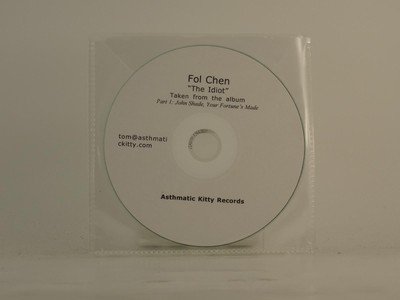 FOL CHEN THE IDIOT (D81) 1 Track Promo CD Single including Plastic Sleeve ASTHMA