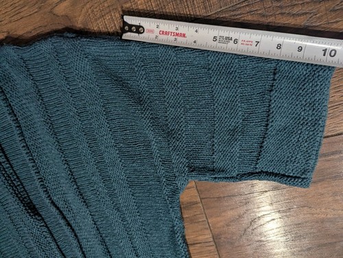J Jill Women's Teal Blue Open Cardigan Sweater Tight & Chunky Knit Size Small P - Picture 7 of 16