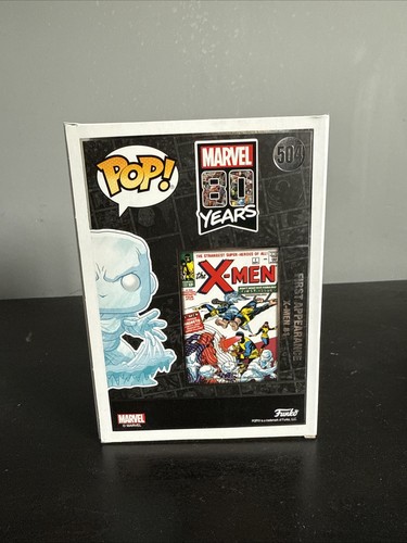Funko Pop! Marvel Iceman #504 Action Figure 80th Anniversary Edition - Picture 3 of 10