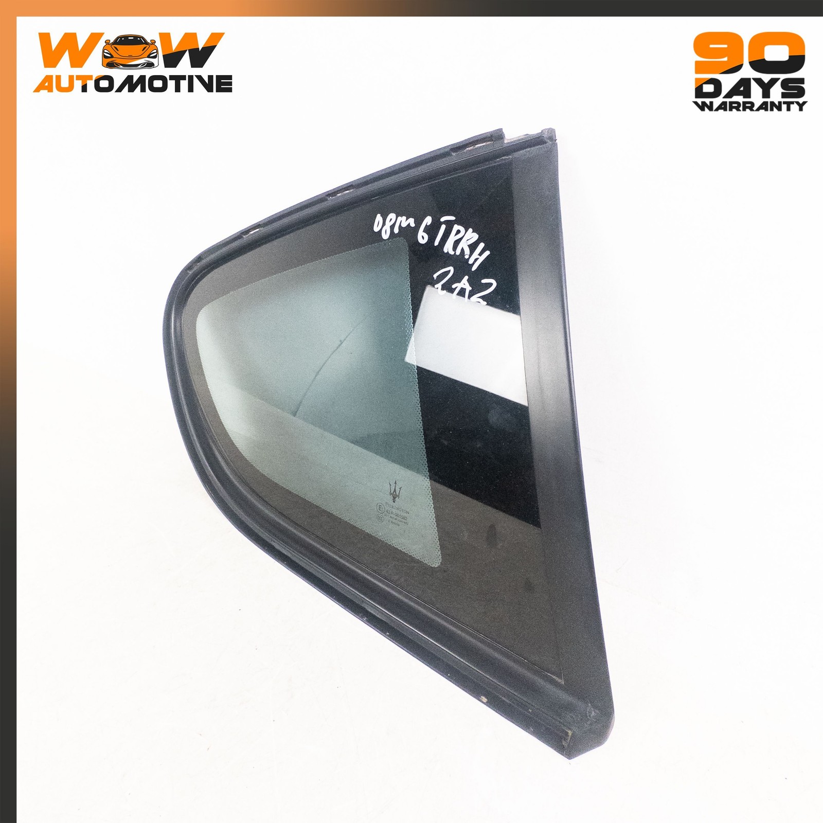 08-19 MASERATI GRANTURISMO REAR RIGHT PASSENGER SIDE WINDOW QUARTER GLASS OEM
