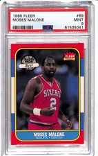 1986-87 Fleer Moses Malone #69 PSA 9