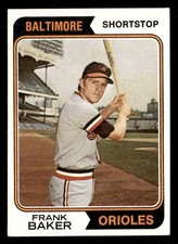 1974 Topps #411 Frank Baker