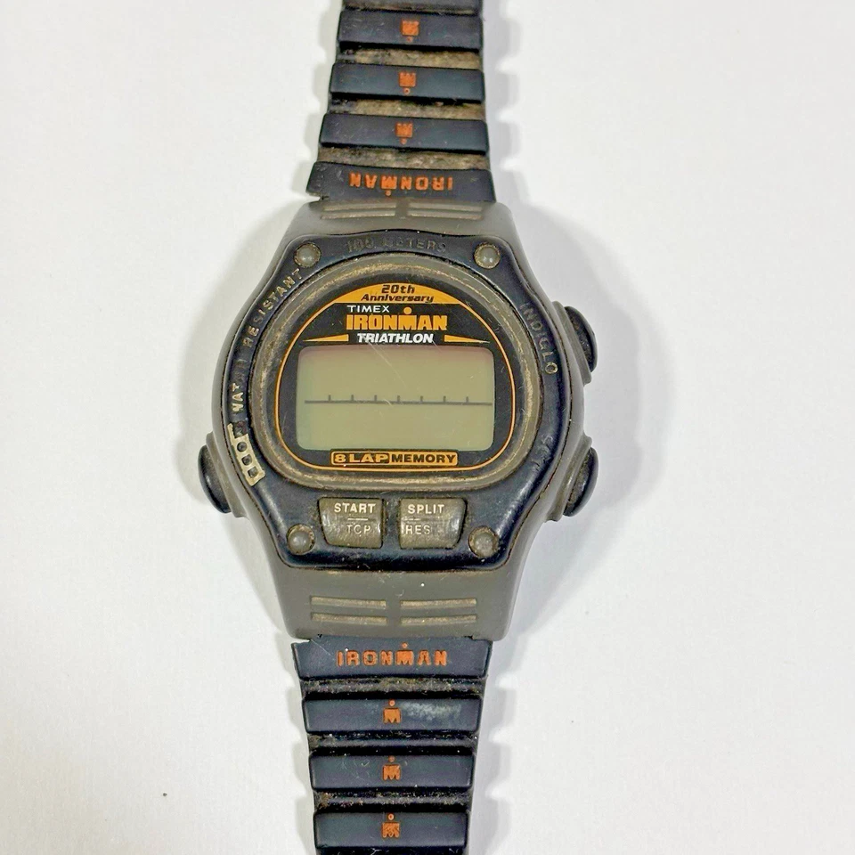 Vintage Timex Ironman Triathlon 20th Anniversary Watch 100m Untested - image 3 of 4