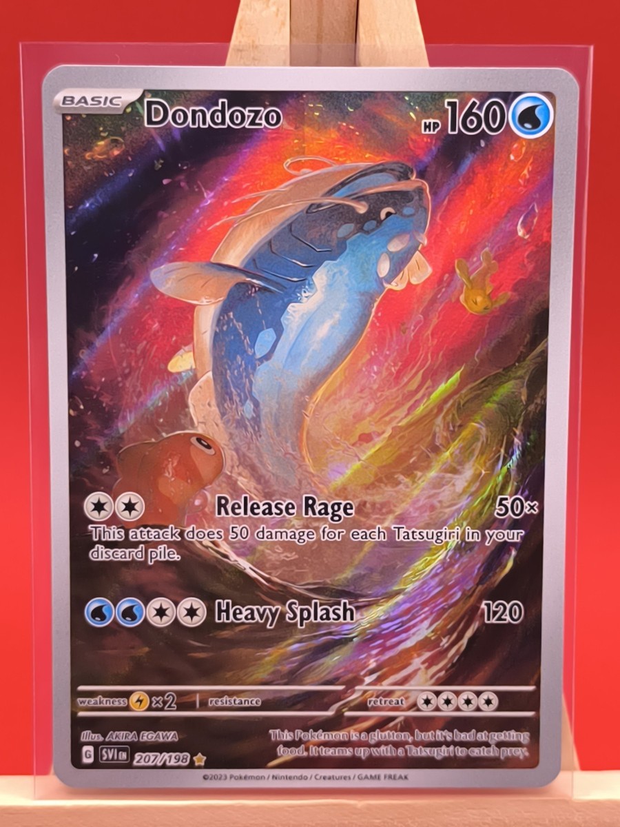 Dondozo 207/198 Scarlet & Violet Illustration Rare Holo