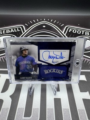2025 Topps Tier One Larry Walker Top Shelf Signatures blue /25 Rockies #TSS-LW