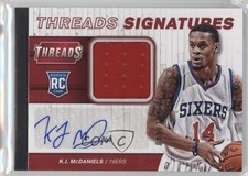 2014-15 Panini Threads Rookie Signatures 80/249 KJ McDaniels #33 Auto 1l7