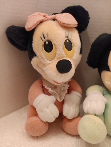 Disney Babies Mickey Minnie Donald Goofy Hasbro 1984 Stuffed Plush Toys Vintage - Picture 6 of 6