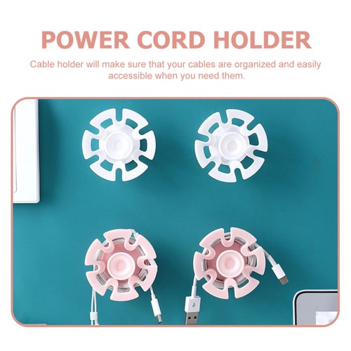 6 Pcs Cable Manager Living Room Cord Holders Charging Organizers - Afbeelding 12 van 12