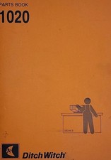 Ditch Witch Walk-Behind Trencher Utility Tractor 1020 Parts Catalog Manual