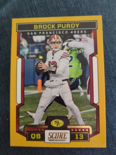 2023 Score Gold #169 BROCK PURDY San Francisco 49ers 2nd Year Parallel SP