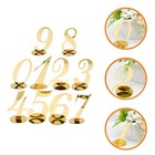  10 Pcs Wedding Decorations for Tables Numbers with Stands Supplies