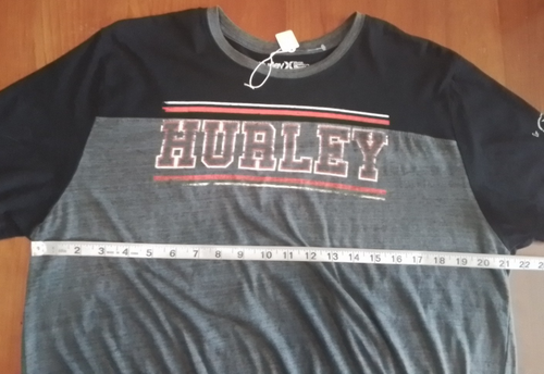 Hurley Buckle Gray & Black T-Shirt Mens Size XL Chest 43 Short Sleeve 317-35172 - Picture 4 of 4