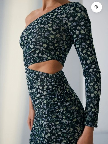 Mossman Sublime One Shoulder Dress Size 12 Bnwt Cutout - Picture 2 of 13