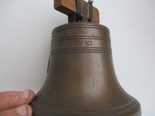 Arcanum Ohio Building & Loan Assocation Liberty BELL BANK Without Key VTG Brass - Picture 5 of 11
