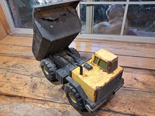 Vintage Mighty Tonka Yellow Dump Truck Turbo Diesel Os255 - Picture 6 of 6
