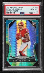 2019 Panini Prizm Rookies Hyper /175 Dwayne Haskins #303 PSA 10 GEM MT Rookie RC