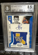 Jeremy Lin 2010-11 Playoff Contenders Rookie Patch Autograph #191 BGS 8.5