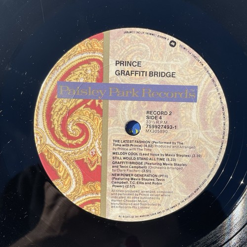 Vinyl Record LP Prince Graffiti Bridge 1990 Double Album - Picture 14 of 14