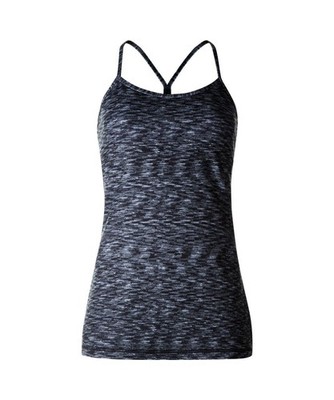 Lululemon Power Y Tank Top 12 black static new shelf bra racer back long fitted